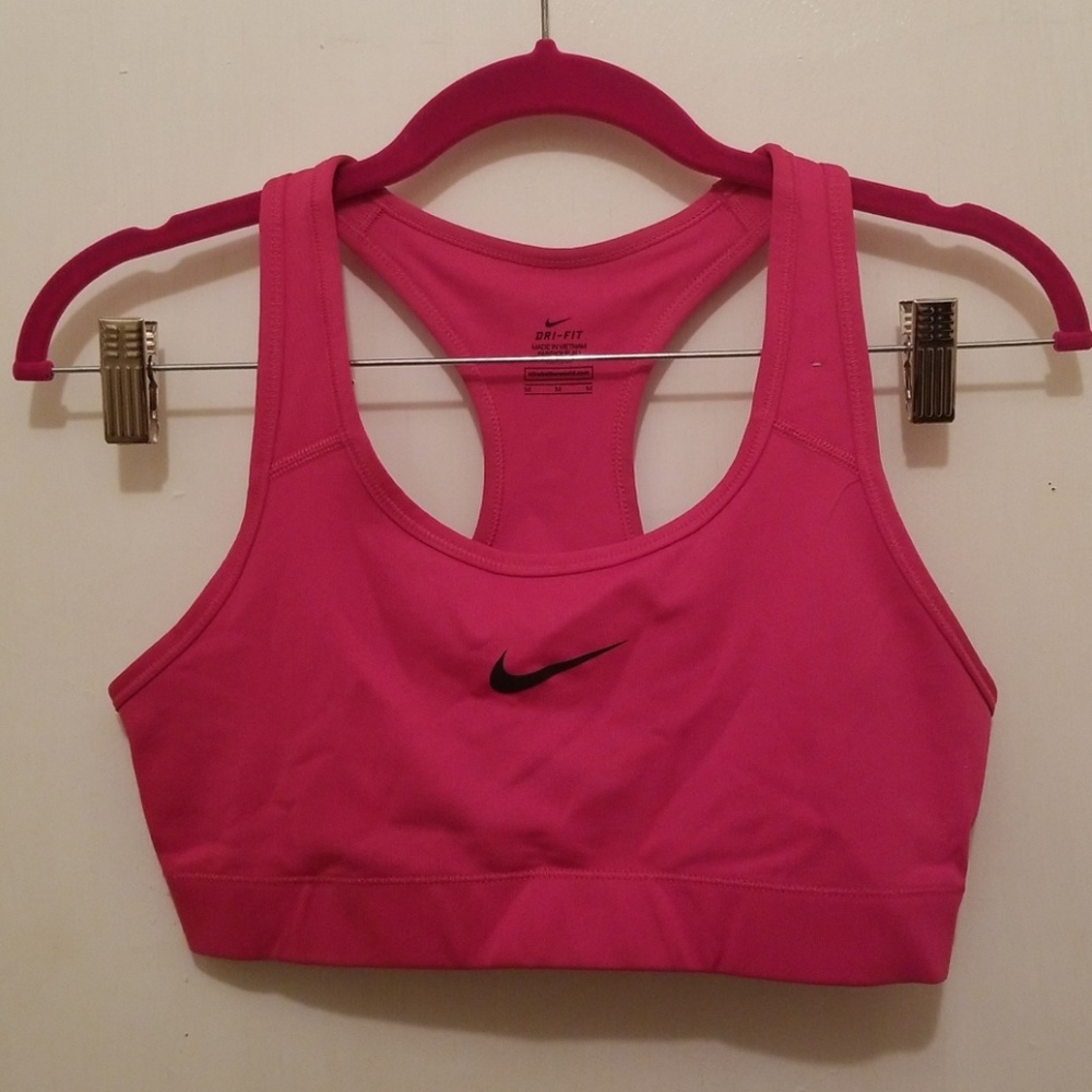 Hot Pink Nike Classic Sports Bra